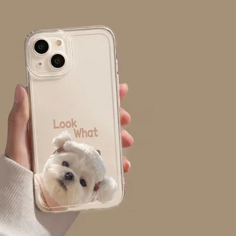 Funny Dog Phone Case For iPhone in Look What Shih Tzu