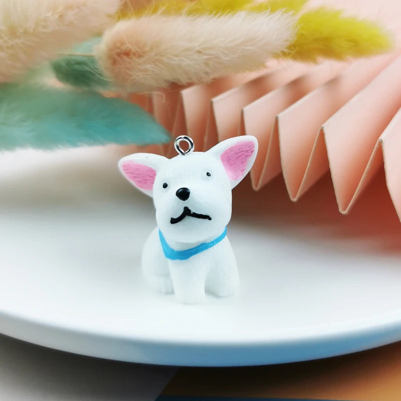 Dog Charm Keychain in Westie
