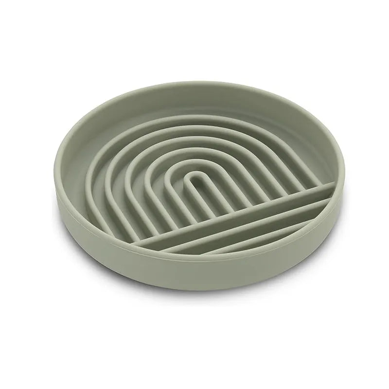 Slow Feeder For Dog in Silver
