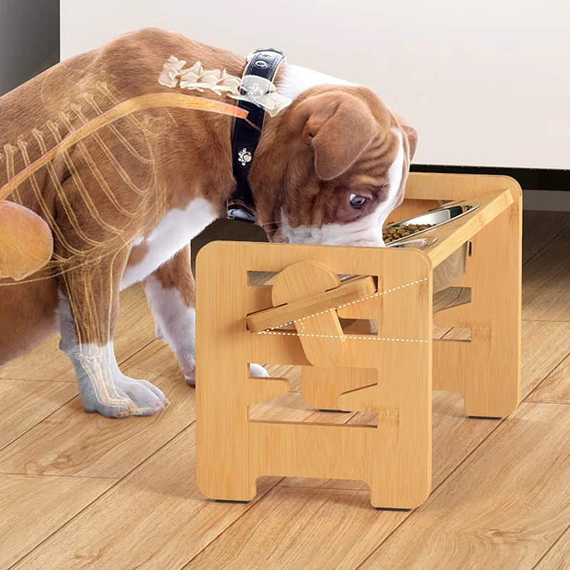 Foldable &amp; Removable: Our foldable elevated dog bowls offer convenient storage when not in use. They can be easily disassembled and moved anywhere without taking up much space. Say goodbye to cluttered feeding areas and hello to a neat and organized pet feeding solution.