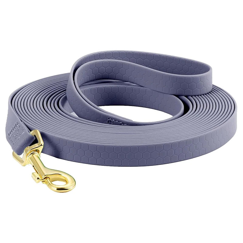 Long Dog Leash in Purplish Gray