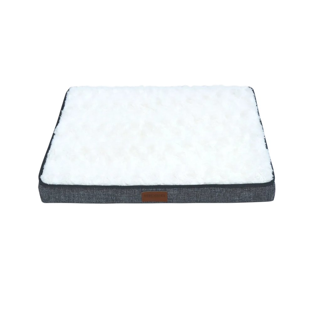 Memory Foam Dog Mat in White