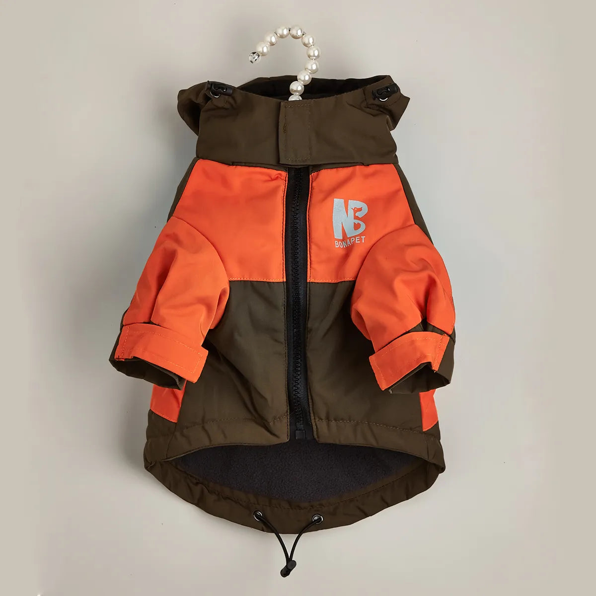 Windproof Dog Jacket in Coffee