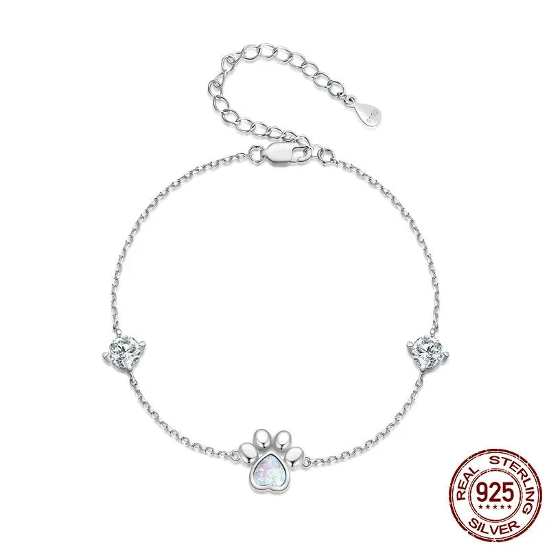 Dog Opal Paw Bracelet