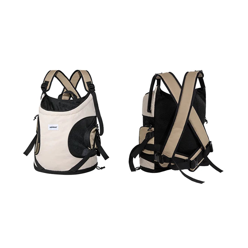 Small Dog Backpack Carrier in Milk Brown