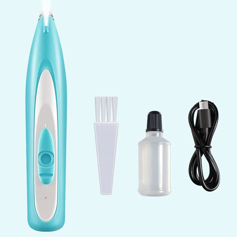 Electric Dog Hair Trimmer in Blue