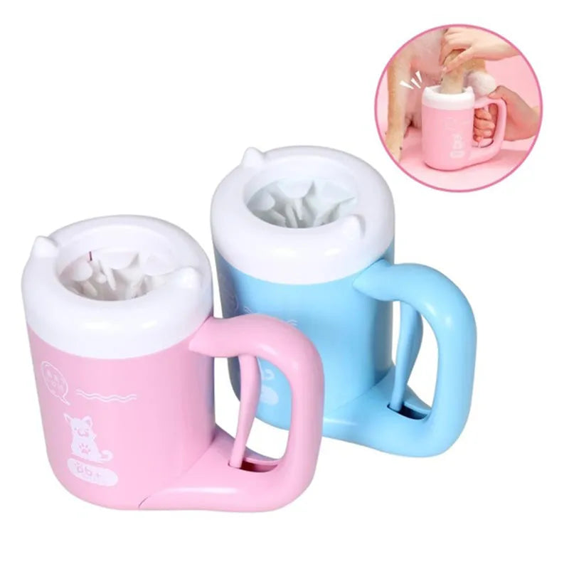 Easy to use: Simply fill the cup with water, insert your dog's paw, and twist the cup gently to remove dirt and debris from their paws.