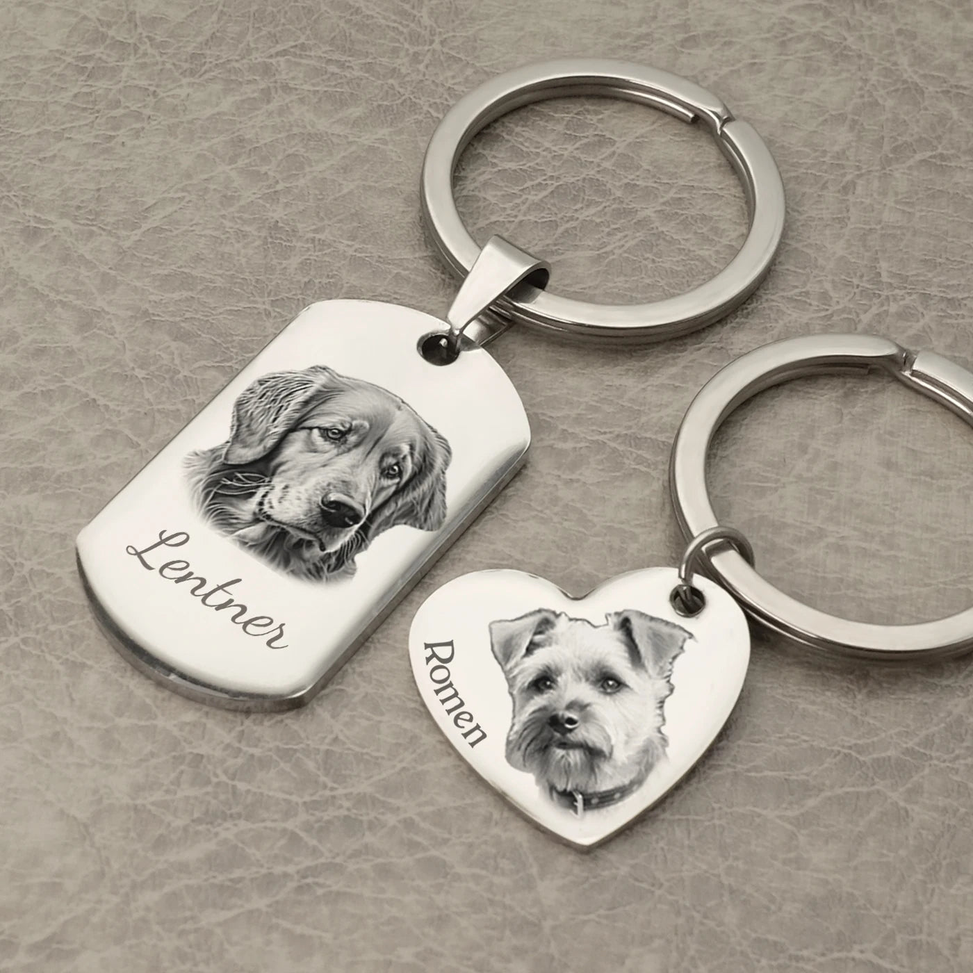 Personalized Dog Keychain
