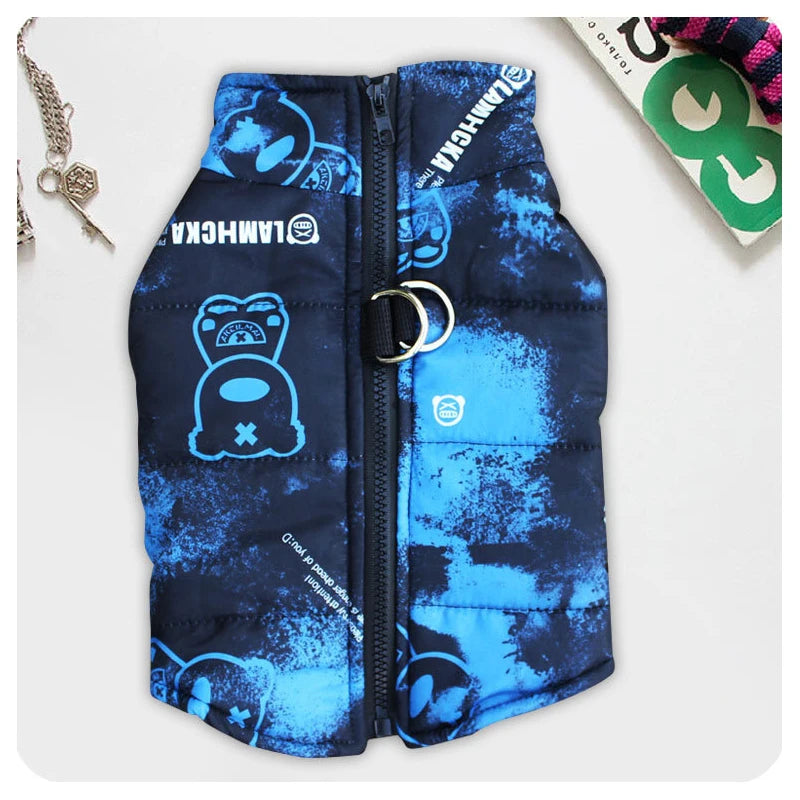 Dog Jacket Waterproof in Blue