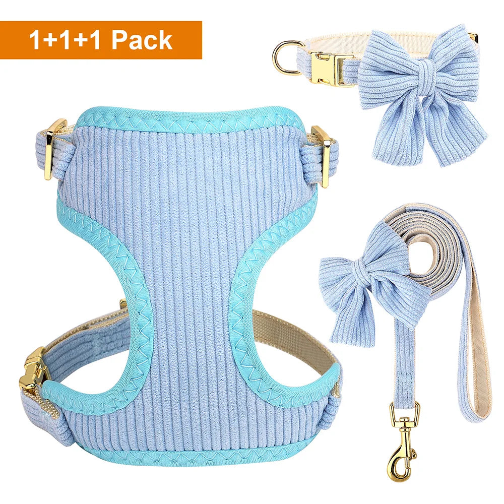 Pink Harness For Small Dogs in Blue