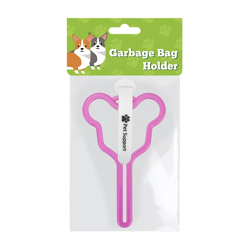 Dog Poop Bag Holder in Rose Red