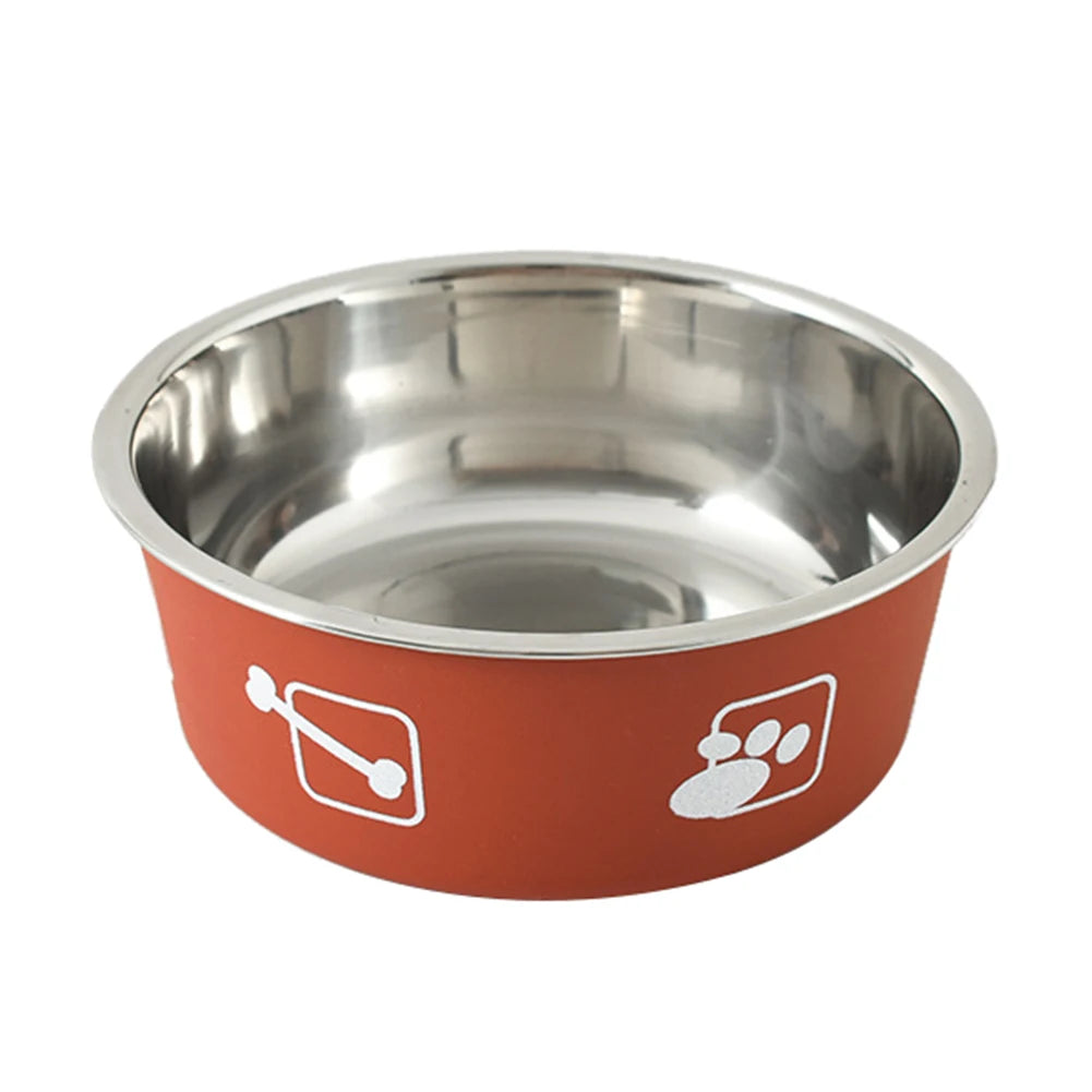Non Slip Dog Bowl in Orange