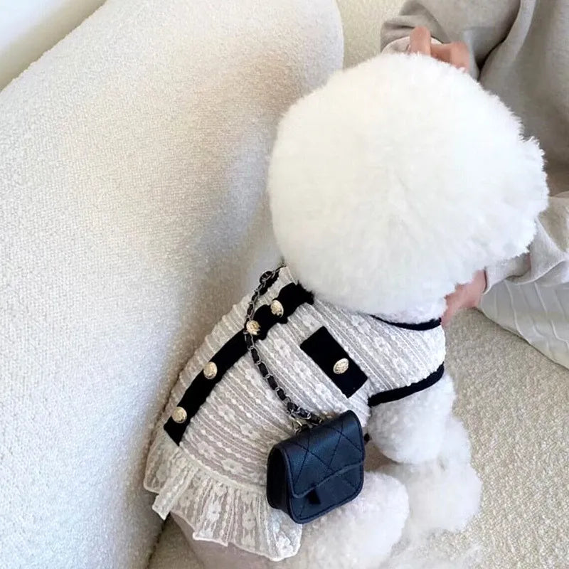 Small Dog Dresses in White