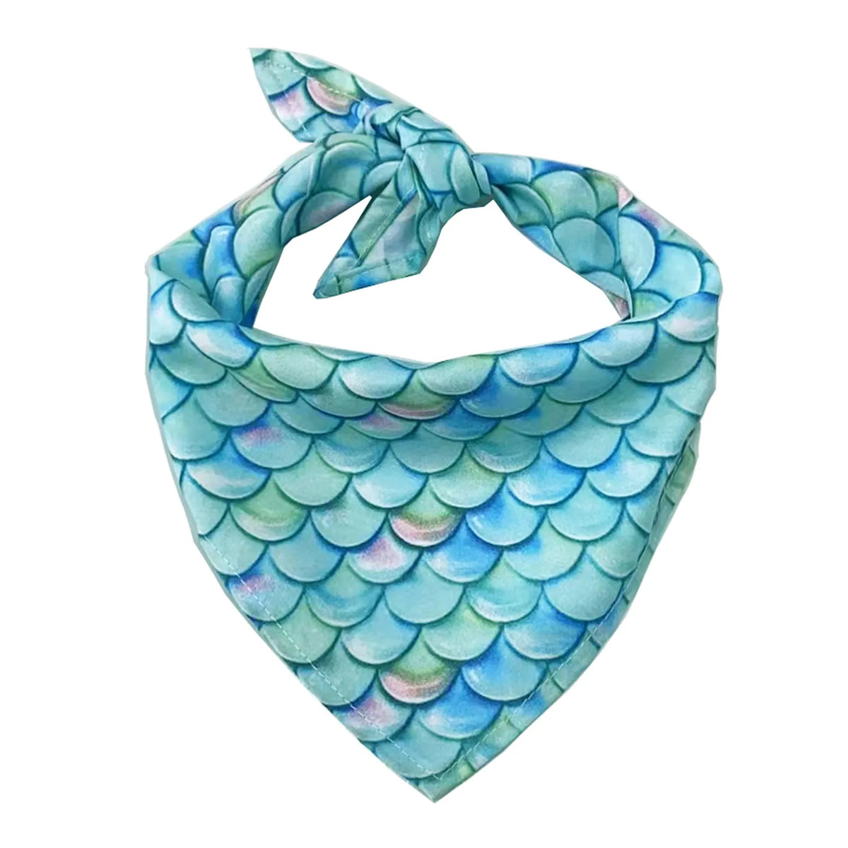 Dog Bandana in Fish Blue