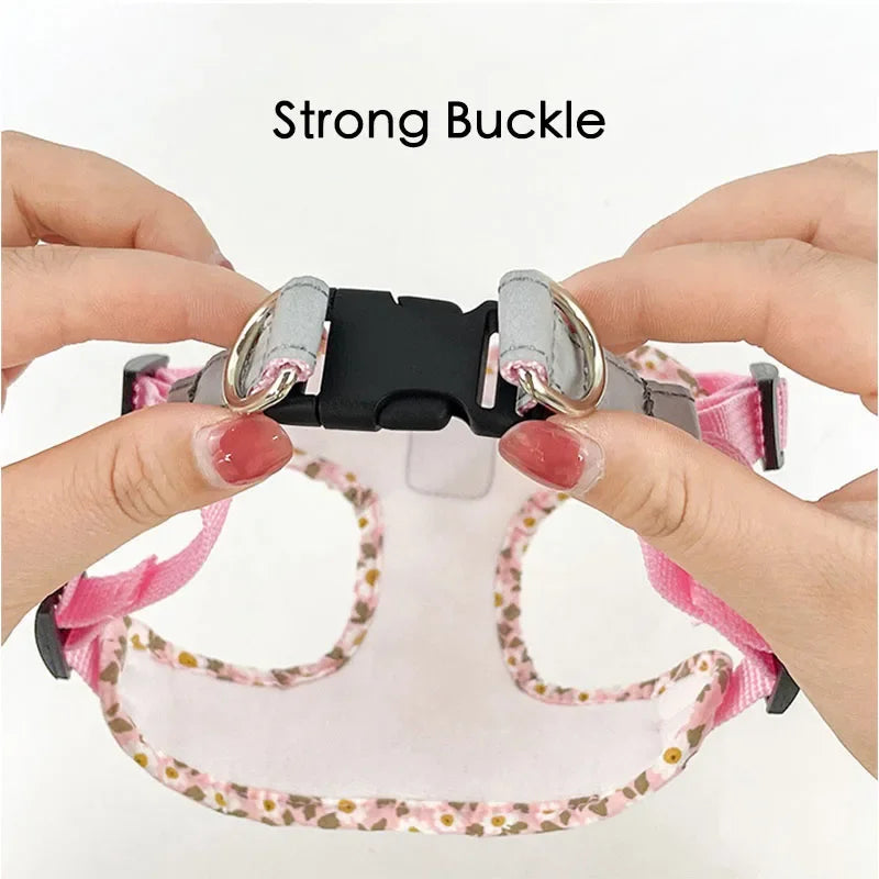 Floral Print Dog Harness