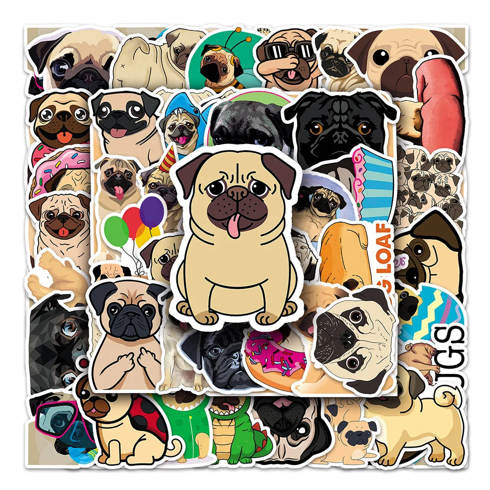 Pug Stickers