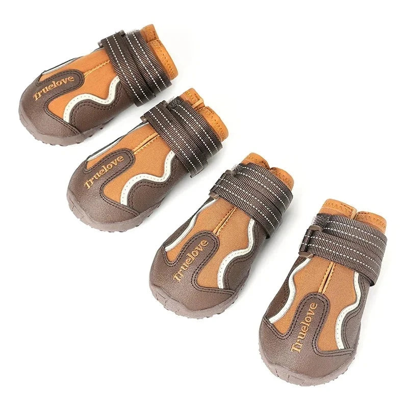 Anti Slip Dog Shoes in Pinecone Glazed Gin