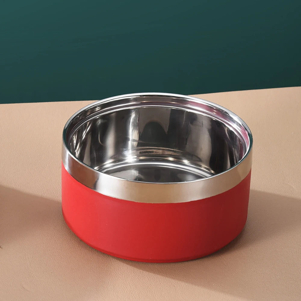 Personalized Dog Bowl in Red