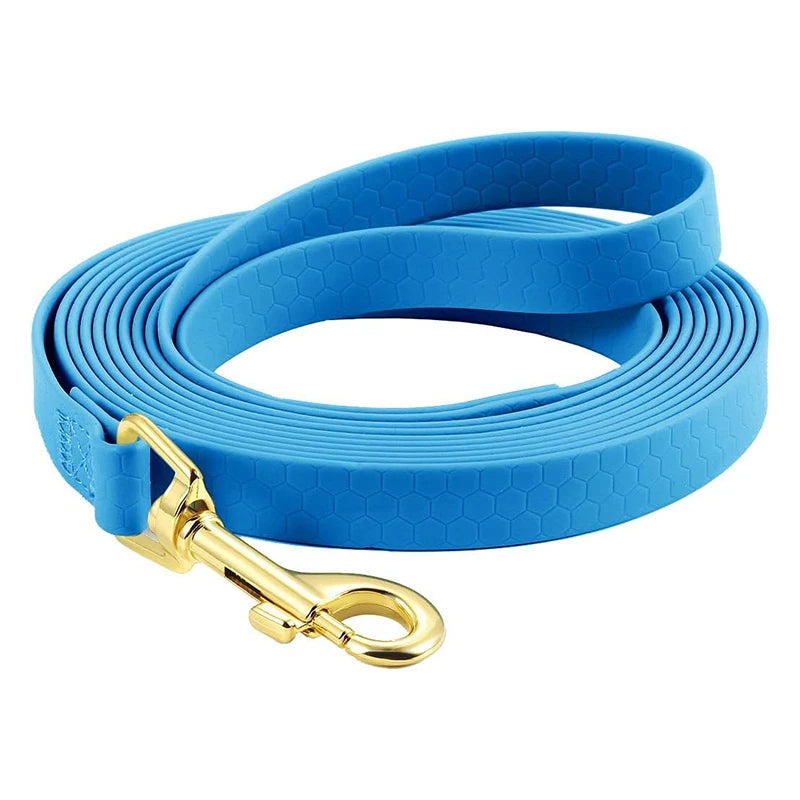 Long Dog Leash in Sky Blue