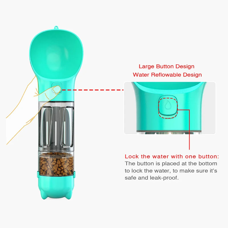 3 In 1 Dog Water Bottle
