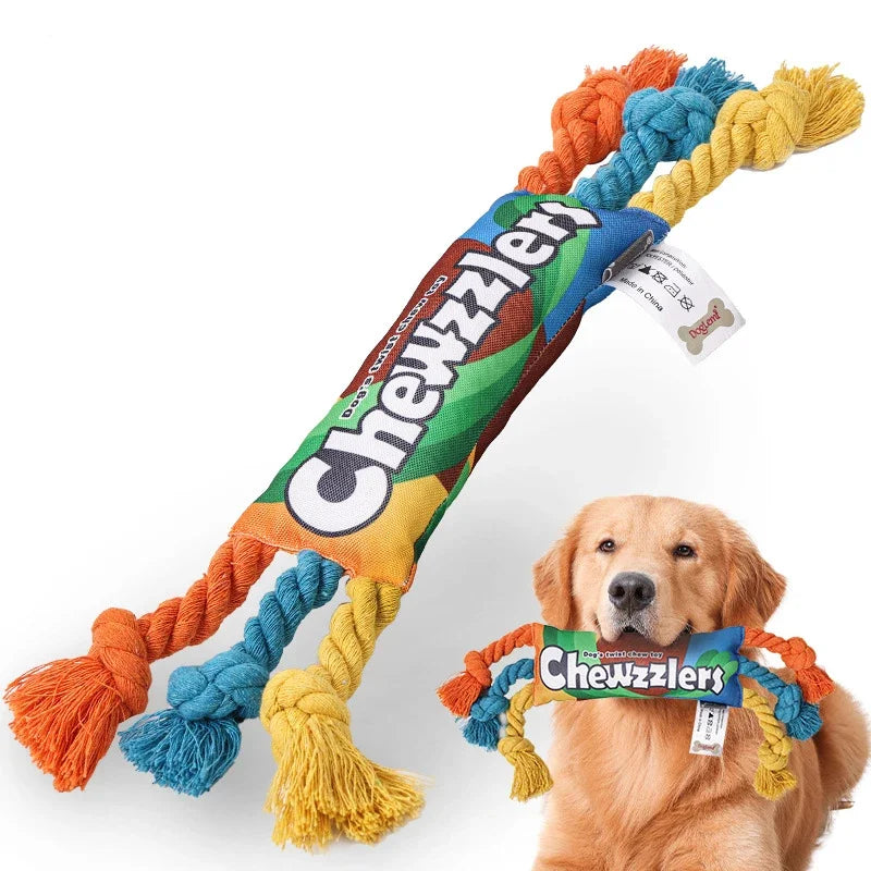 Durable Braided Dog Toys in Multi Color
