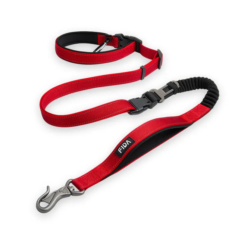 Adjustable Dog Leash in Red