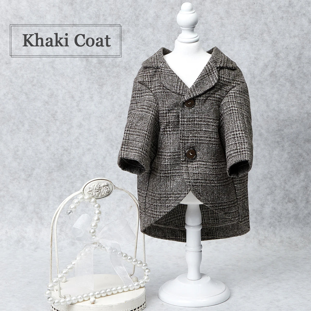 Dog Clothes Wedding in Khaki Coat