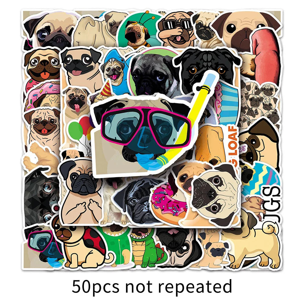 Pug Stickers