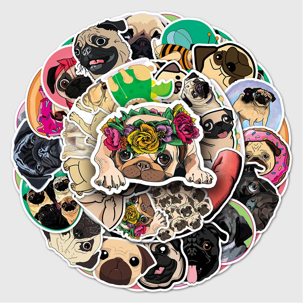 Pug Stickers