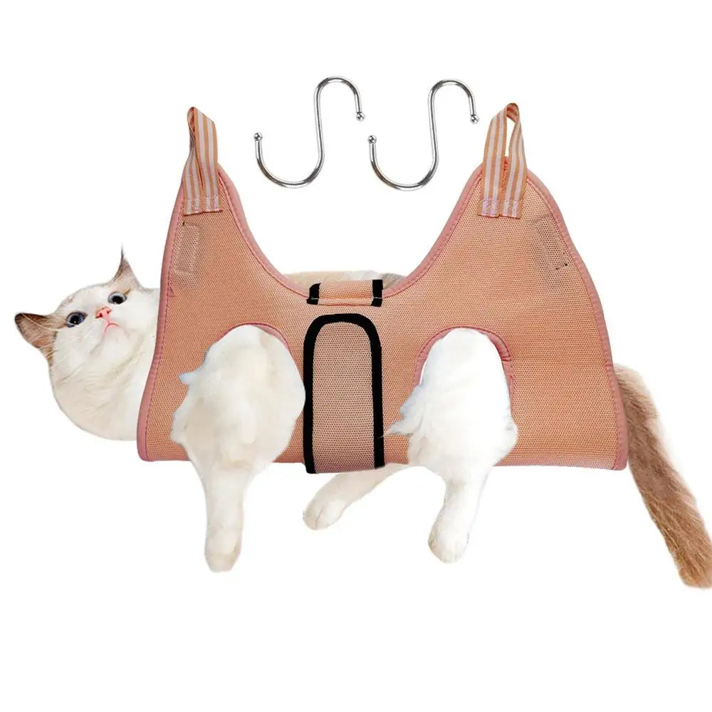 Dog Grooming Hammock in S pink