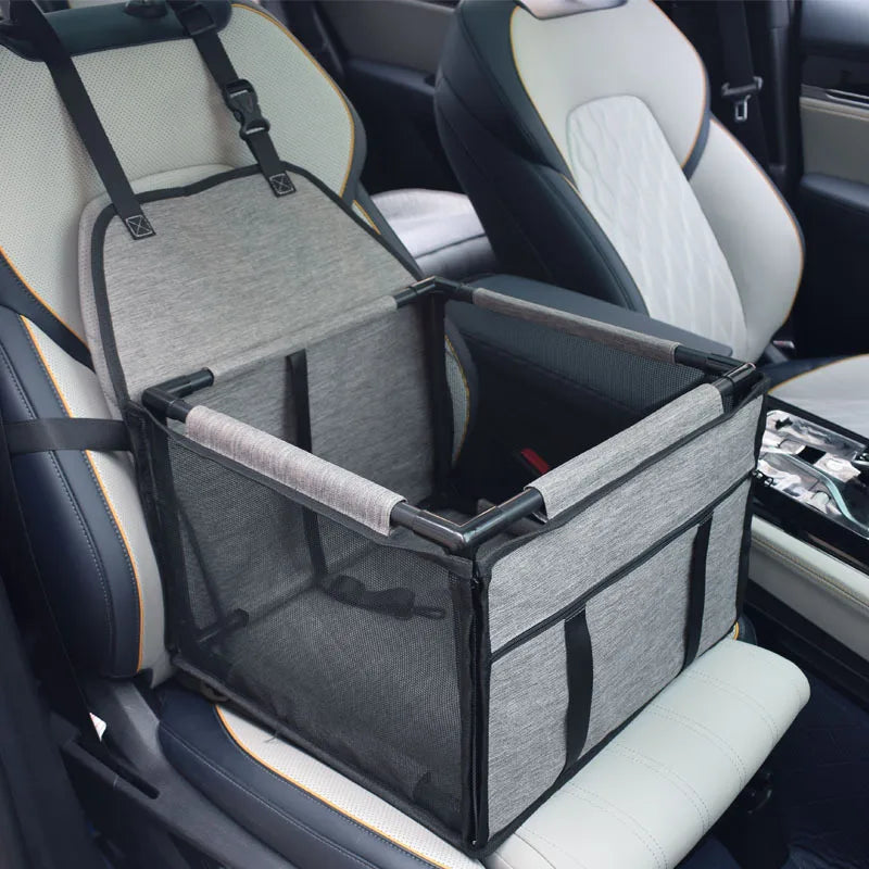 Dog Car Booster Seat in Grey
