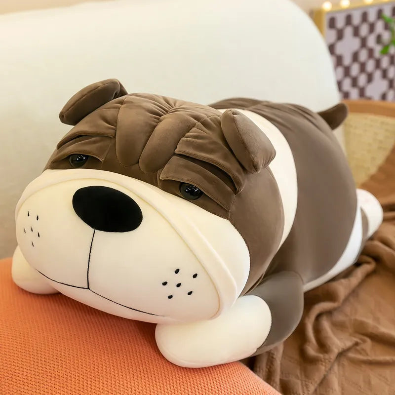 Shar Pei Plush Toy in Coffee Color
