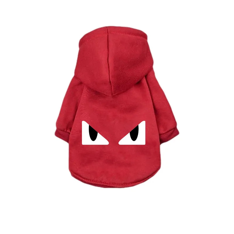 Dog Clothes Hoodies in Red