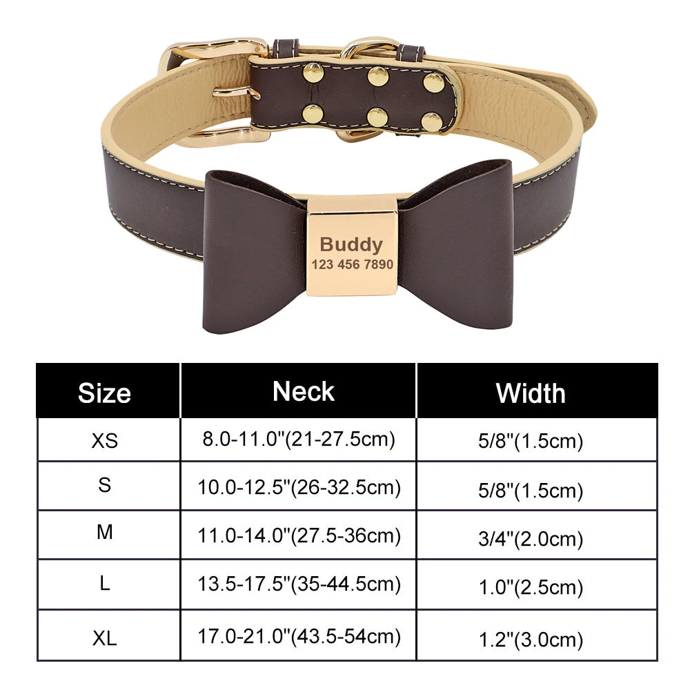 Dog Collar Bow in Chocolate Mickey