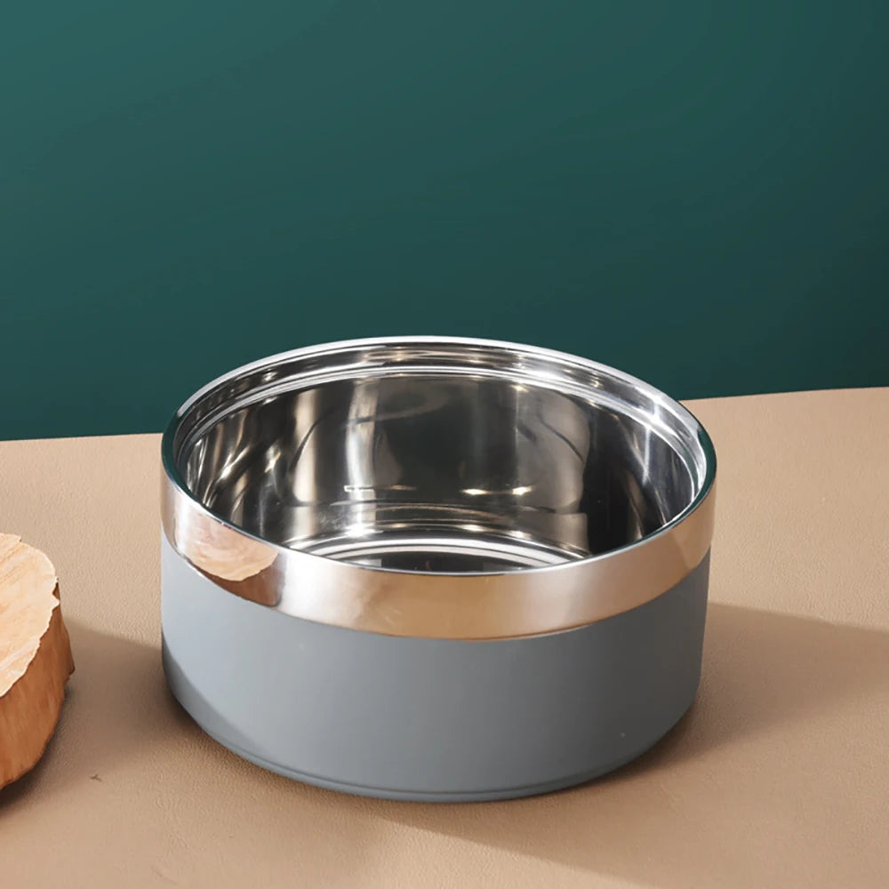 Personalized Dog Bowl in Grey