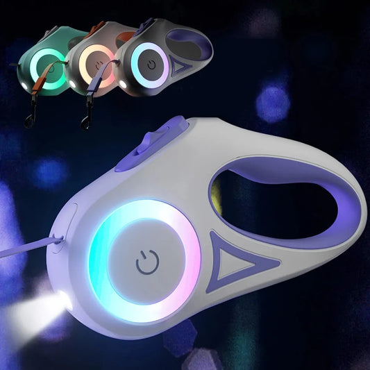 Retractable Dog Leash With Light