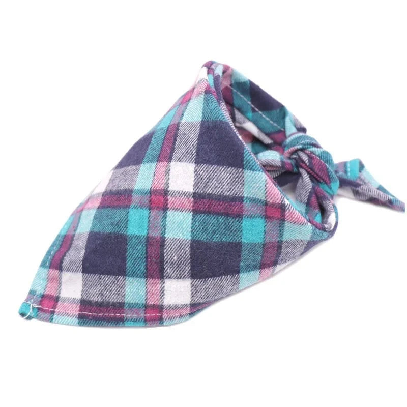 Dog Plaid Cotton Bandanas, photo 8