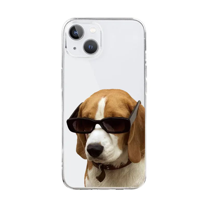 Beagle iPhone Case in Beagle With Sunglasses