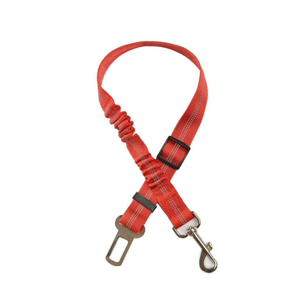 Dog Seat Belt For Car in Red