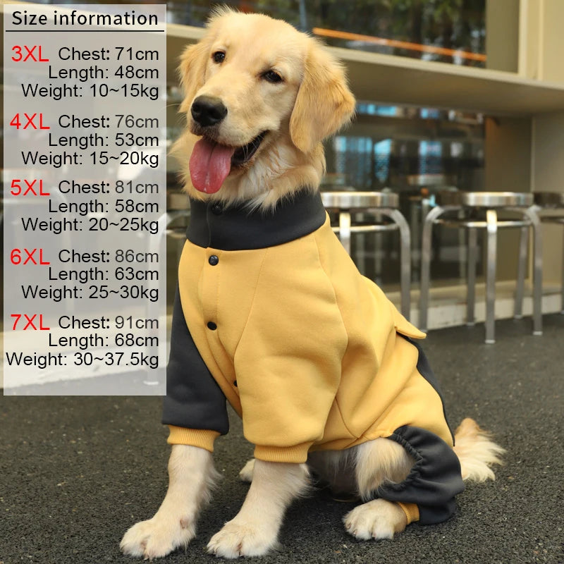 Winter Dog Coats in Yellow