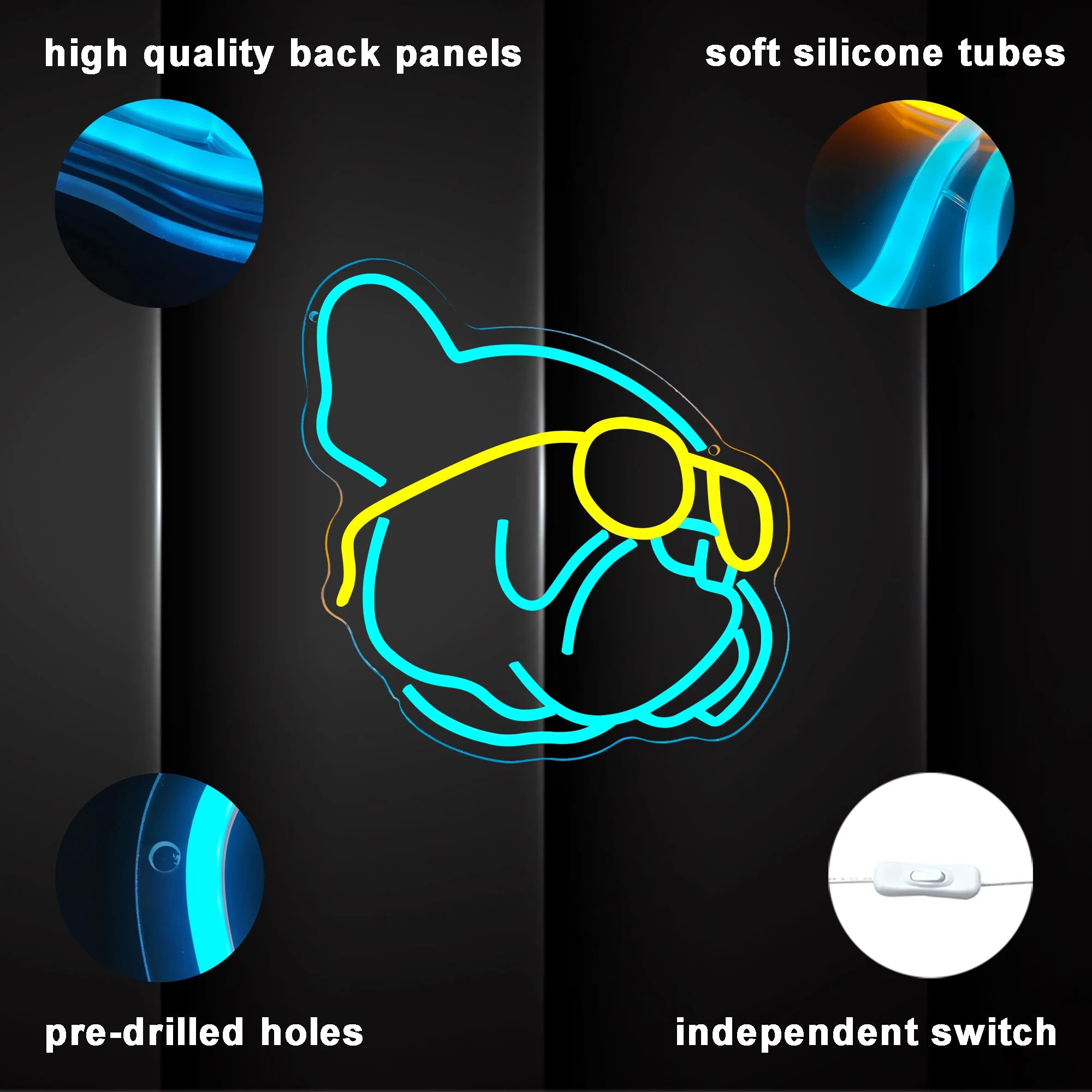 French Bulldog LED Neon Light