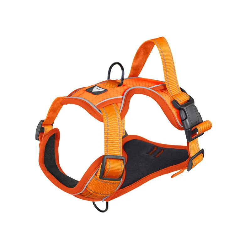 Adjustable Dog Harness in Orange