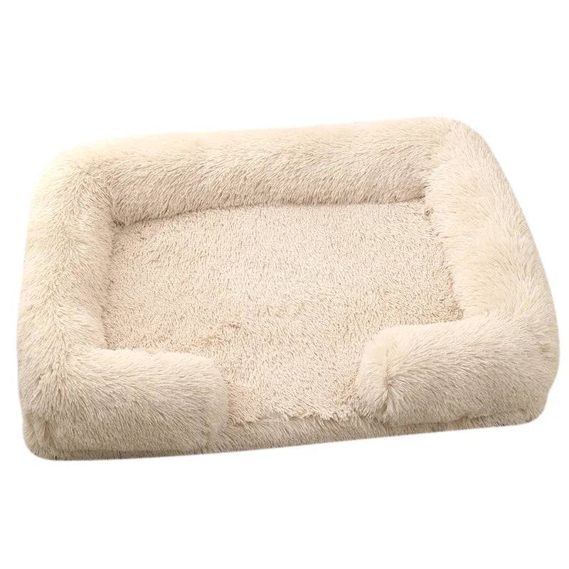 Fluffy Dog Bed in Nude