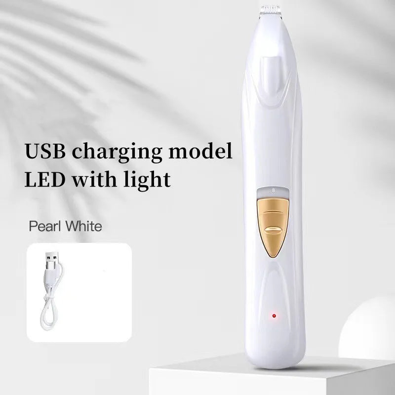 Electric Dog Hair Shaver in LED USB White