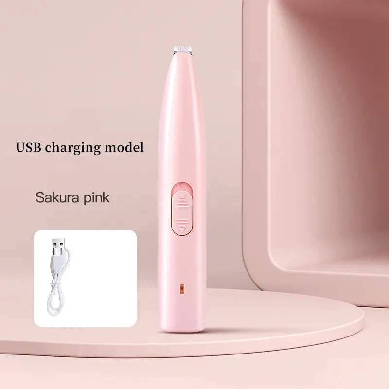 Electric Dog Hair Shaver in USB Pink