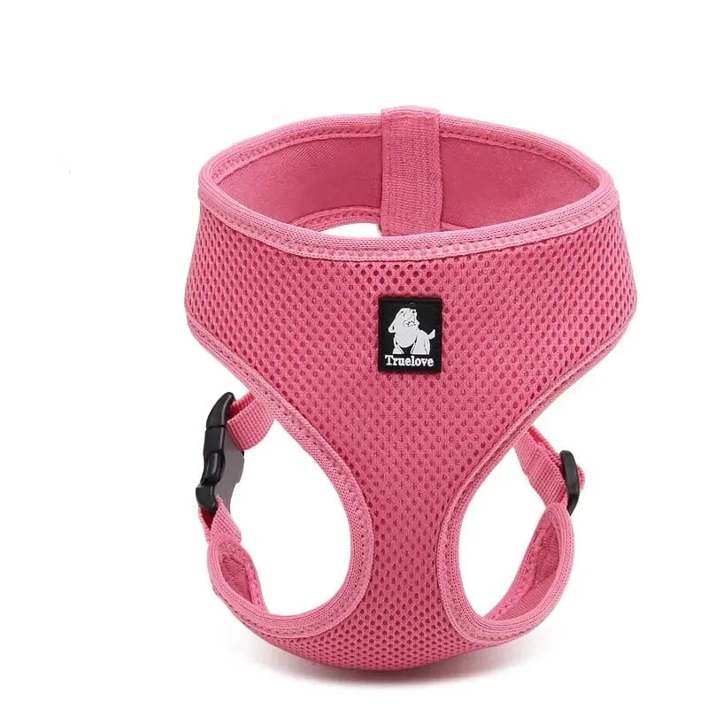 Dog Harness Mesh in Pink