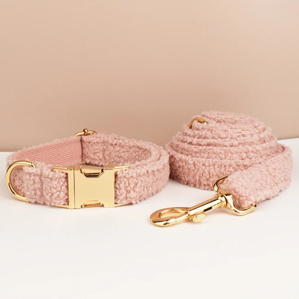 Pink Dog Harness & Leash in Collar and Leash