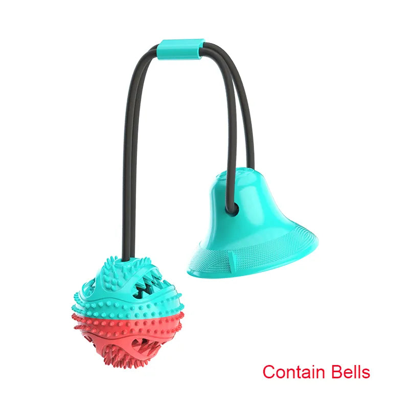 Interactive Dog Treat Leaking Toy in Turquoise