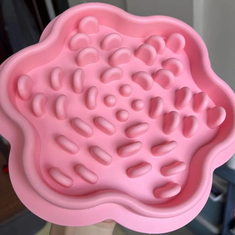 Slow Feeder Bowls For Dogs in Pink