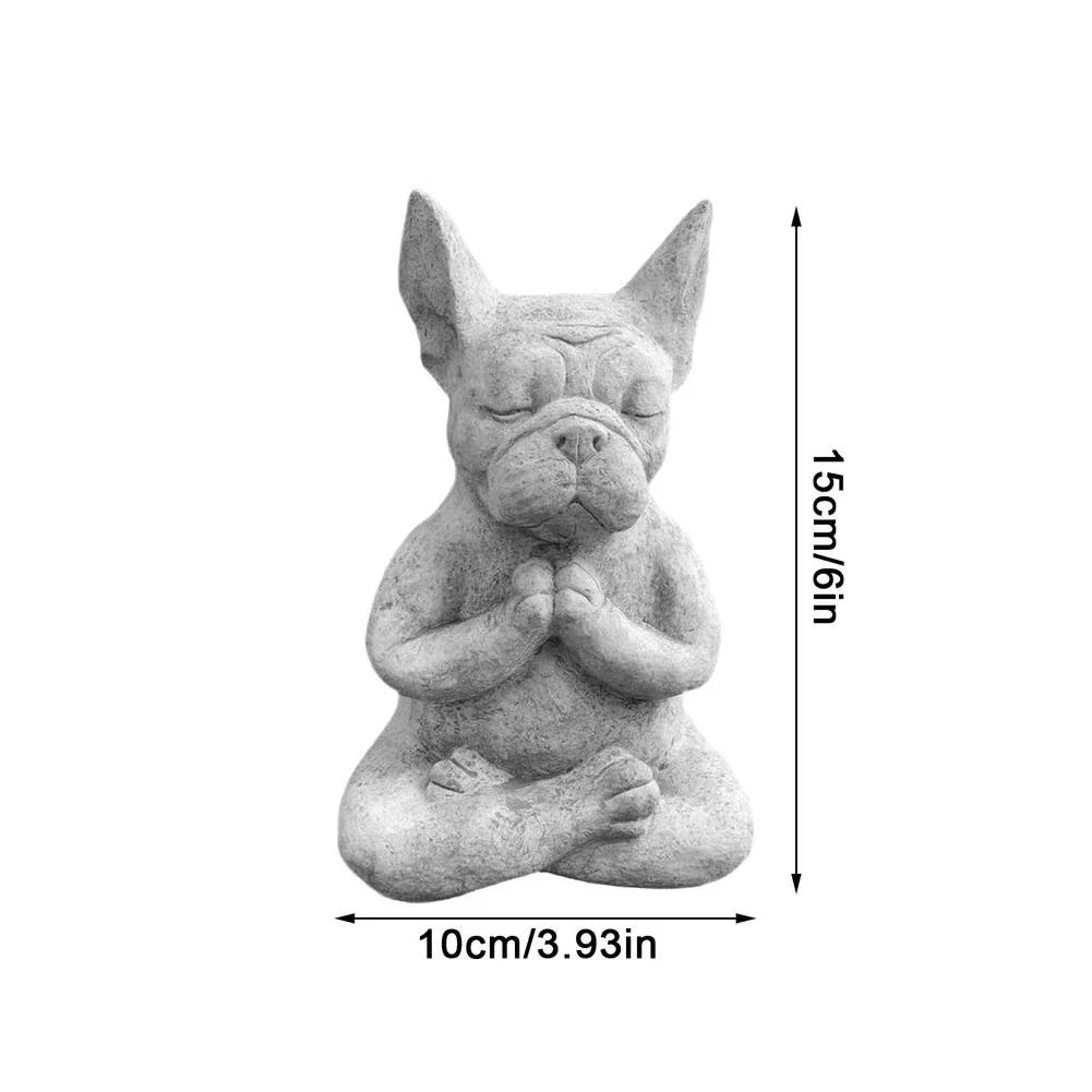 Meditating Dog Statue